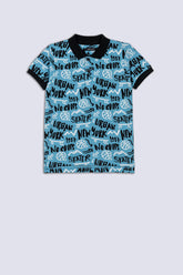 All Over Print Boy's Polo Shirt